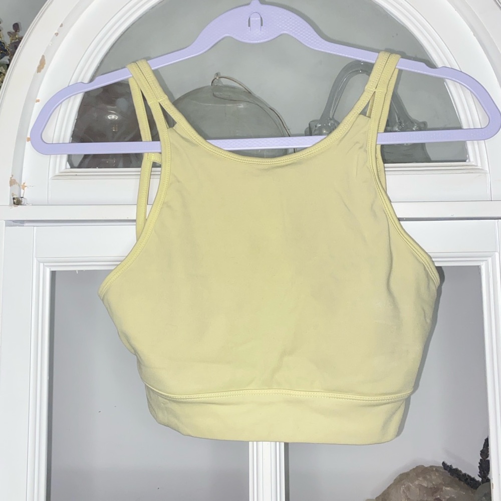 Balance Athletica Yellow Double-Strap Sports Bra